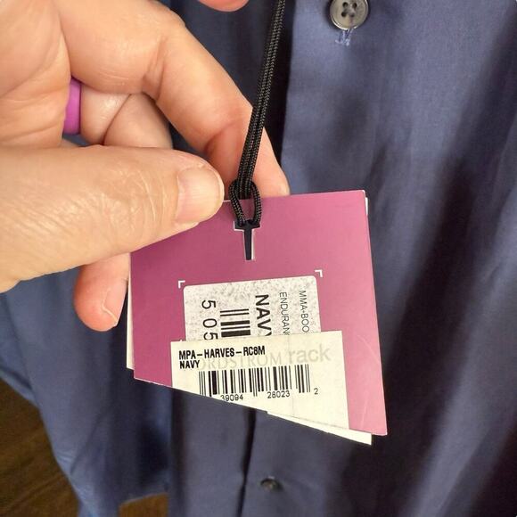 Ted Baker Endurance Dress Shirt Slim Fit Button Up Mens L/S Blue 15.5 Preppy NWT - Picture 3 of 9